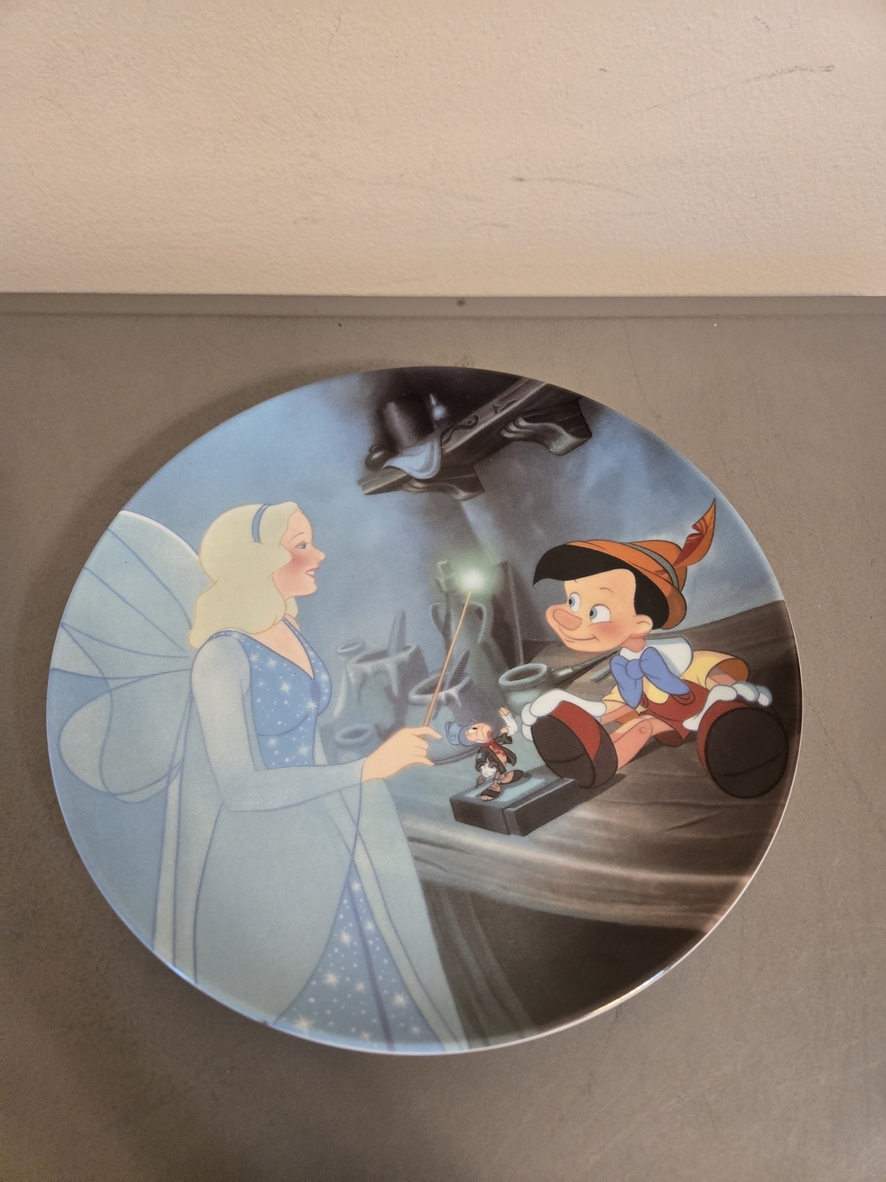 Vintage 1990 Disney Pinocchio & The Blue Fairy Collector Plate